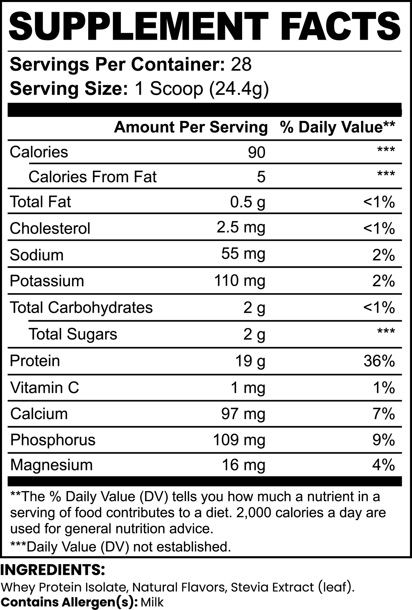 Pure3 100% Whey Protein Isolate | Vanilla